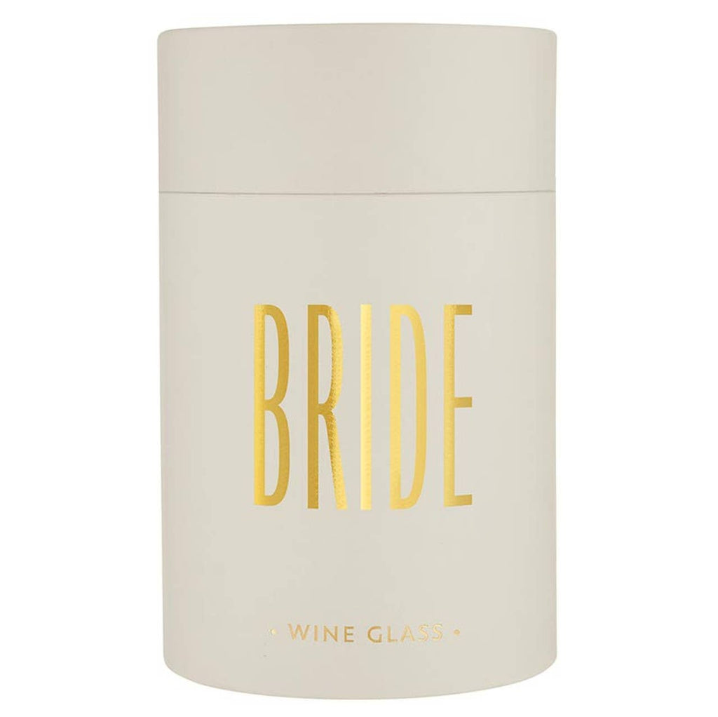 Gold Foil Stemless Wine Glass - Bride: Material
