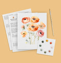 All-In-One Watercolor Paint Kit - Ranunculus DIY Craft
