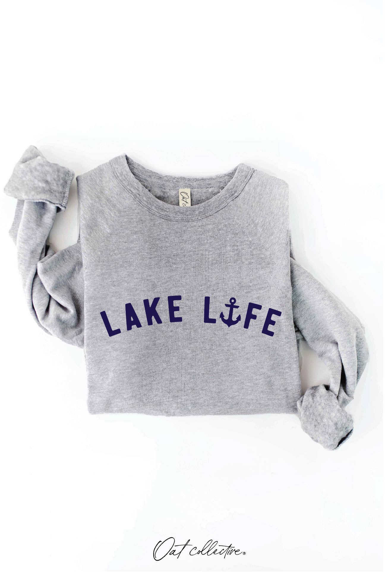 LAKE LIFE Graphic Sweatshirt: DARK H.SAGE / XL