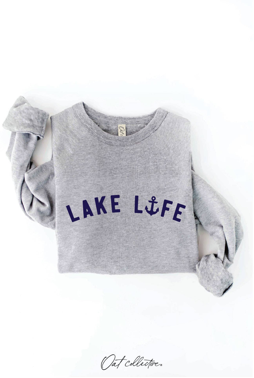 LAKE LIFE Graphic Sweatshirt: BLACK / M