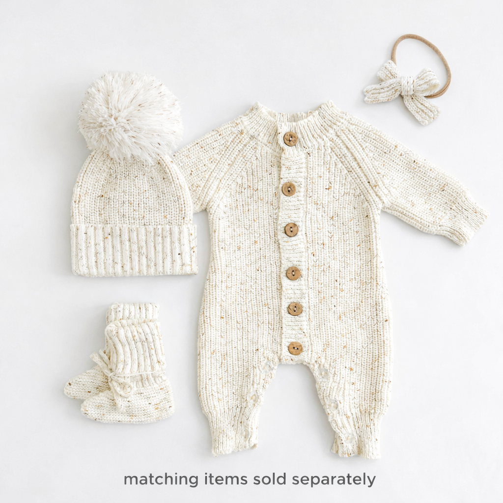 Cotton knitted Jumper Meko: Pine / Newborn