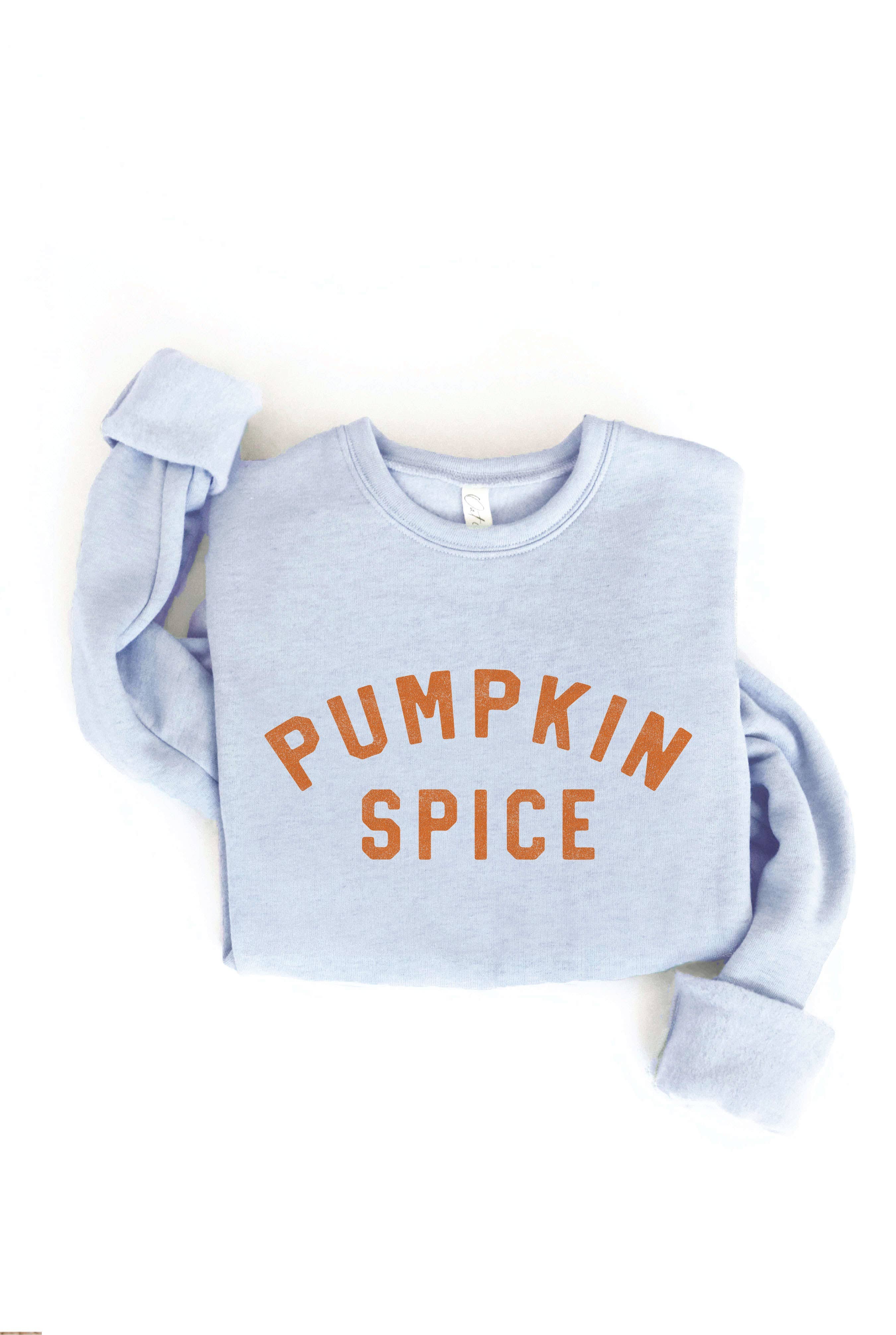 PUMPKIN SPICE Graphic Sweatshirt: AUTUMN LEAF / L
