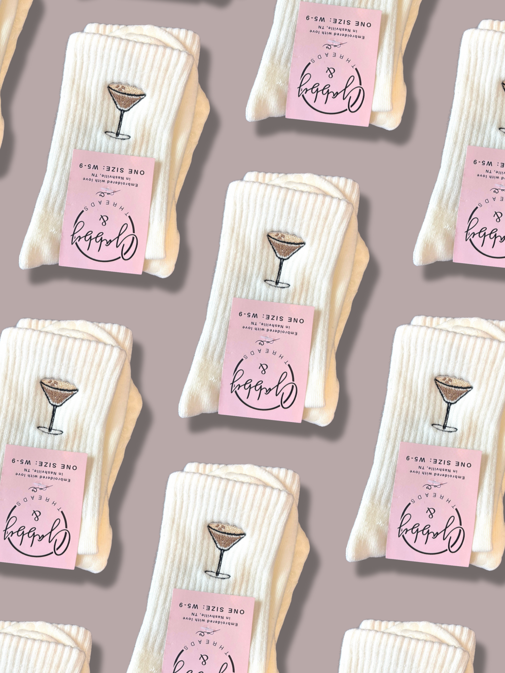Espresso Martini Grip Socks