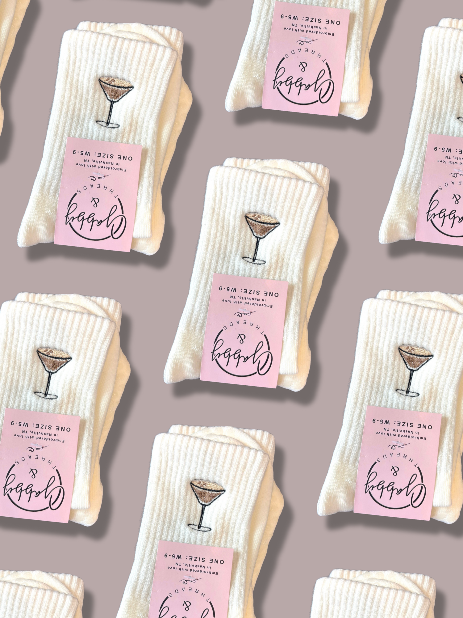 Espresso Martini Grip Socks