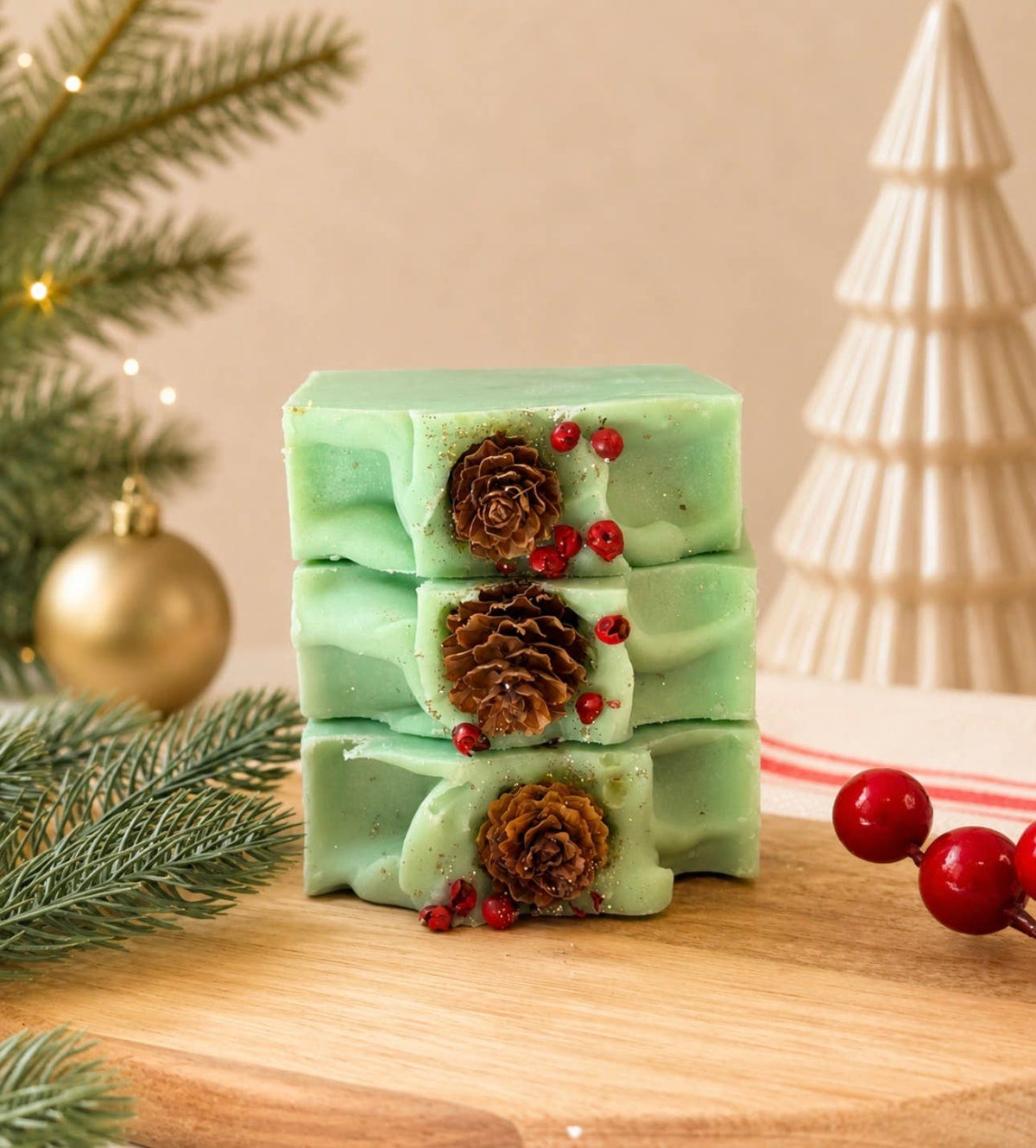 Christmas Tree Artisan Soap Bar