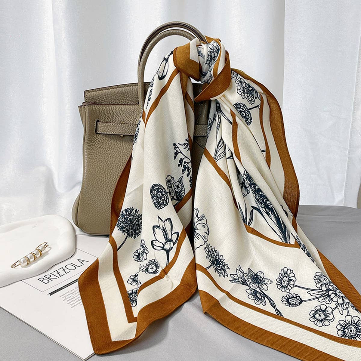 Autumn Garden Silk Scarf