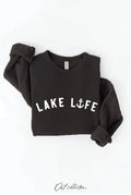 LAKE LIFE Graphic Sweatshirt: BLACK / S