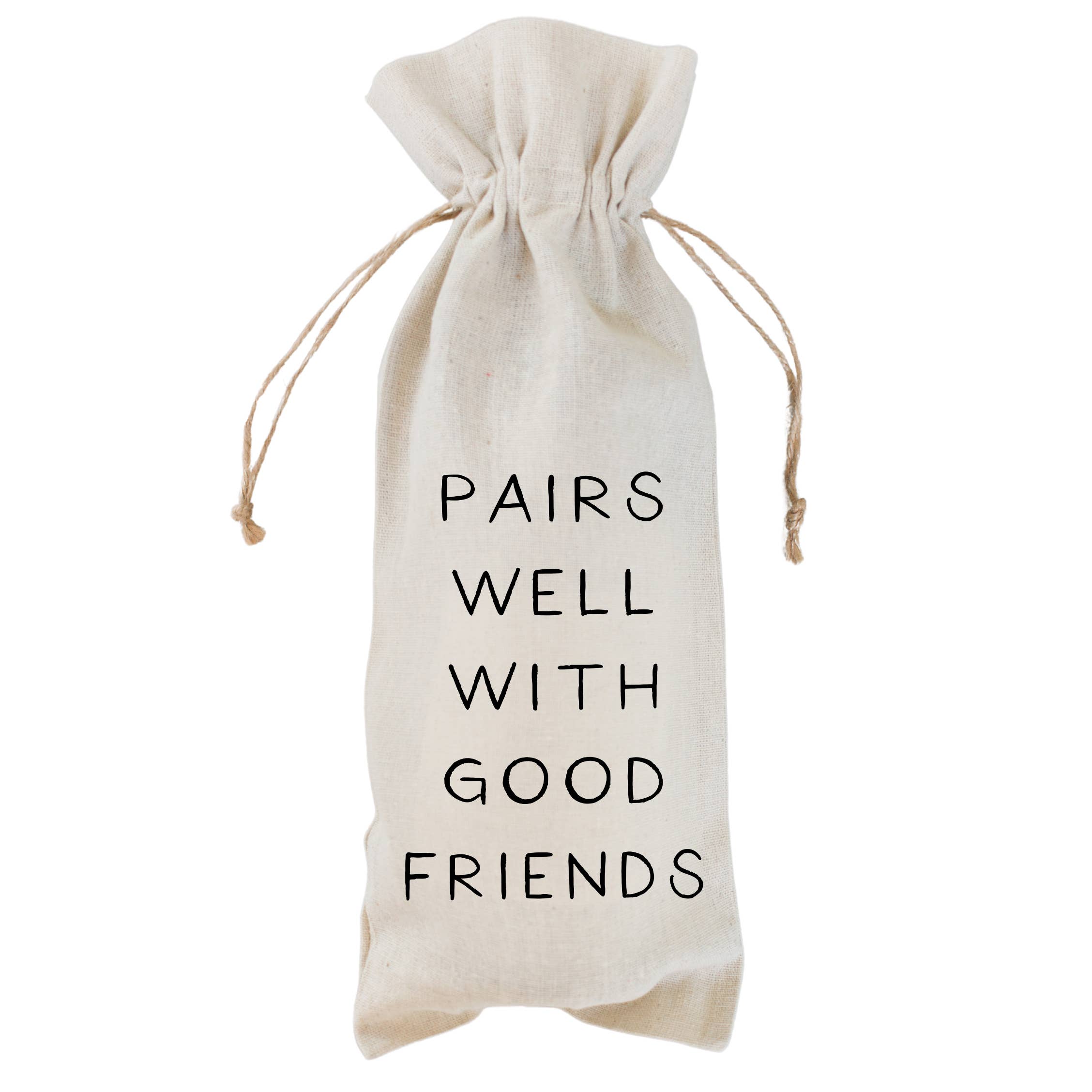 Pairs Well Wine Bag: Natural Cotton/Linen