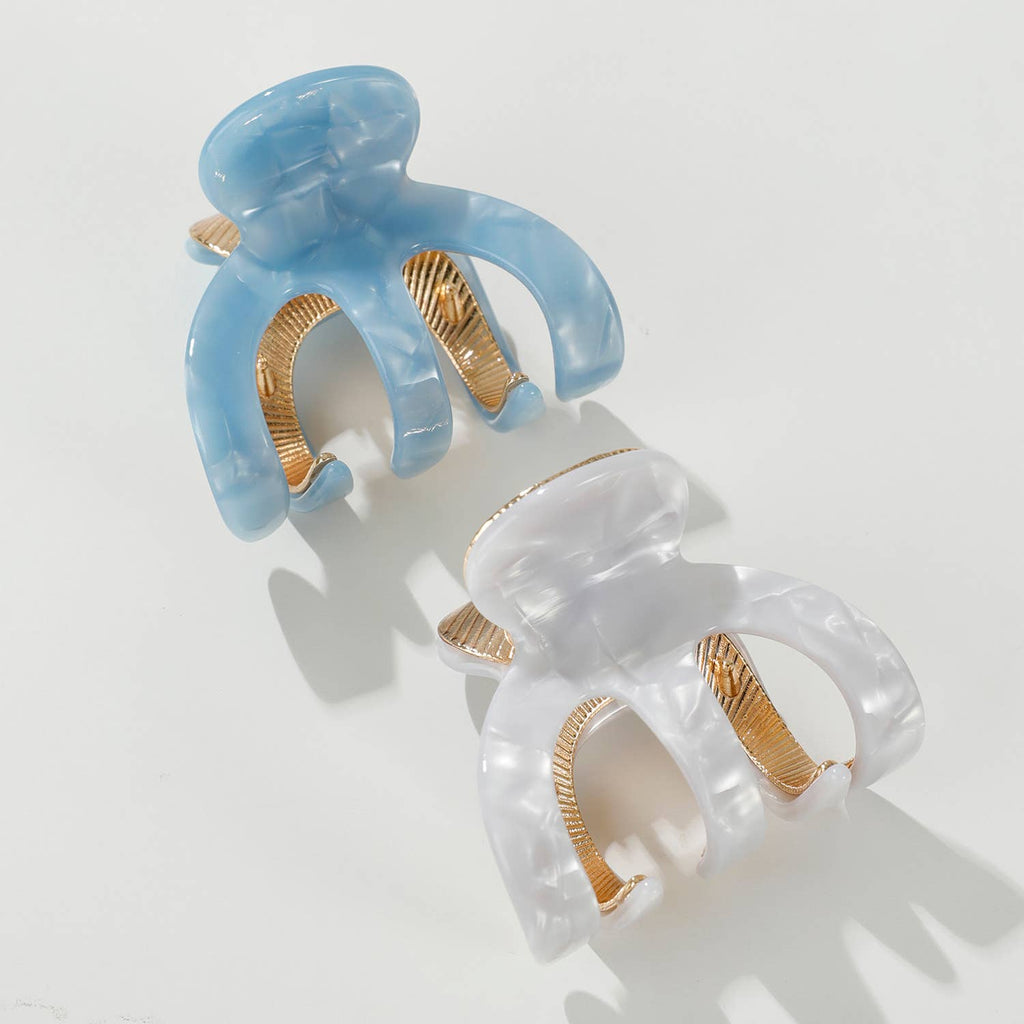 Jade Coastal Octopus Metal Claw Clip - Small: Assorted