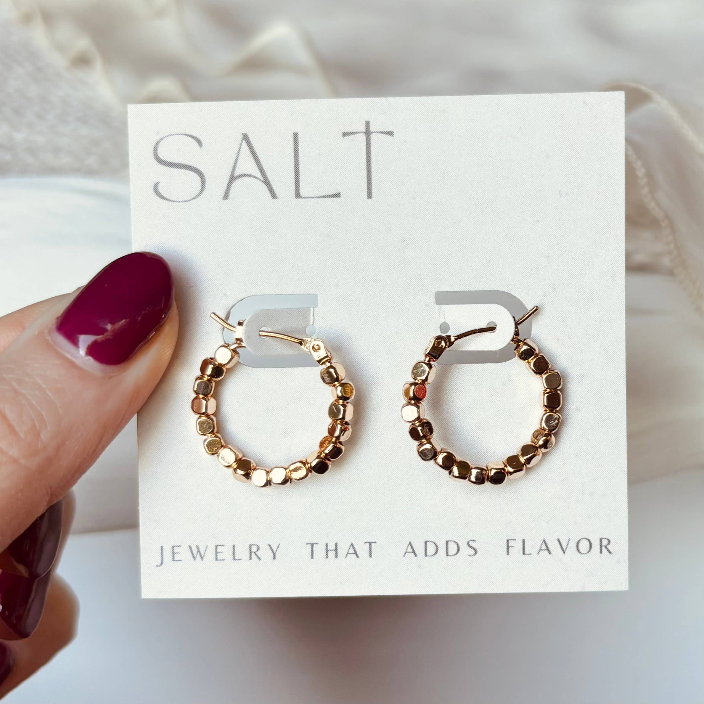 BEADED HOOPS