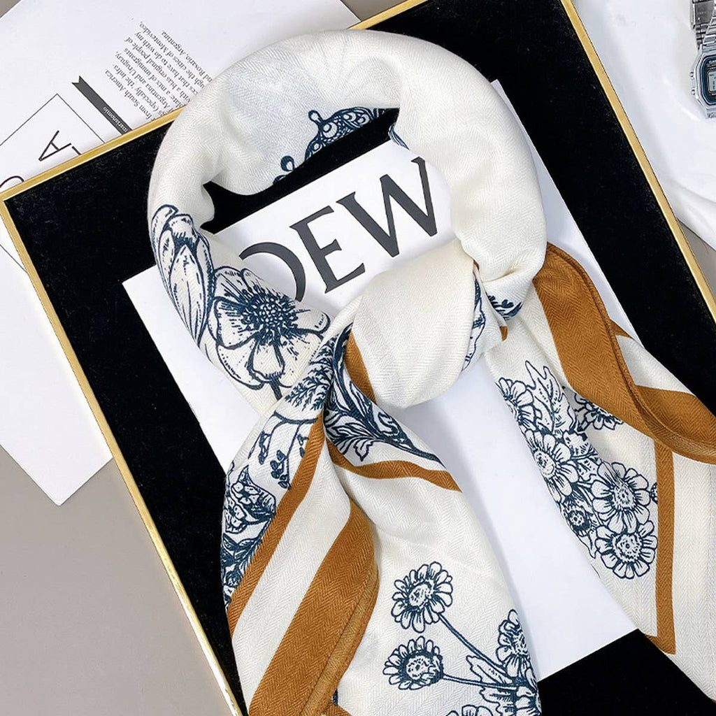Autumn Garden Silk Scarf