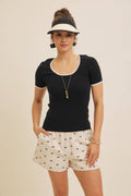 Monroe Rib Knit Top