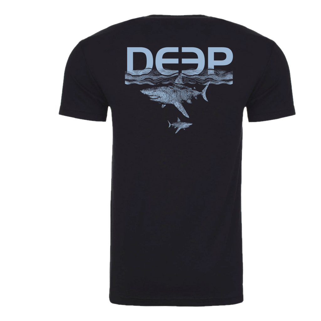 Schoolie Sharky Tee - youth: Black / M