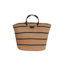 NEW STRIPED TOTE STRAW BAG WOVEN BAG