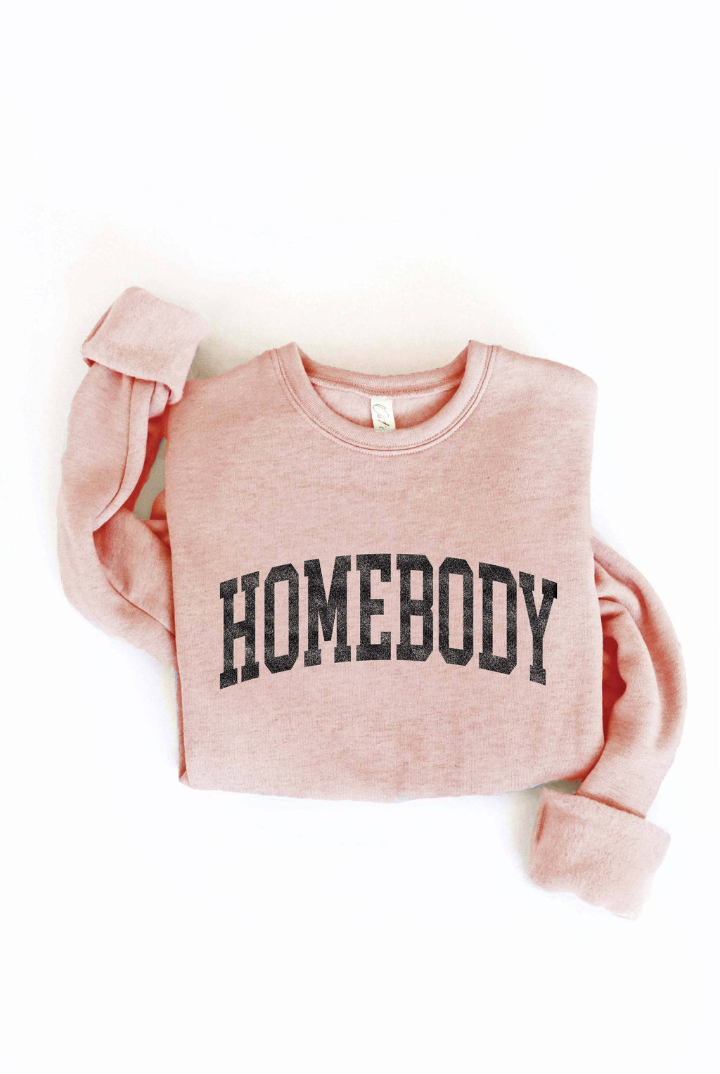 HOMEBODY Graphic Sweatshirt: ROSE / M