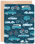 Retro Wheels Birthday Card