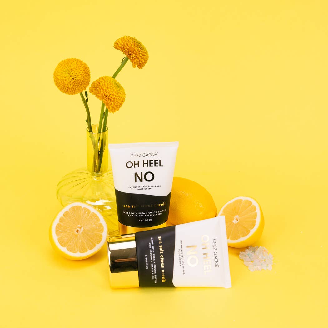 Oh Heel No - Foot Cream, Funny Gift, Sea Salt Citrus Neroli