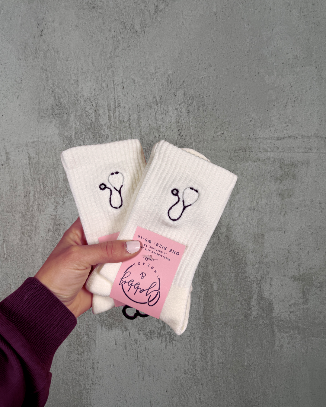 Stethoscope Grip Socks