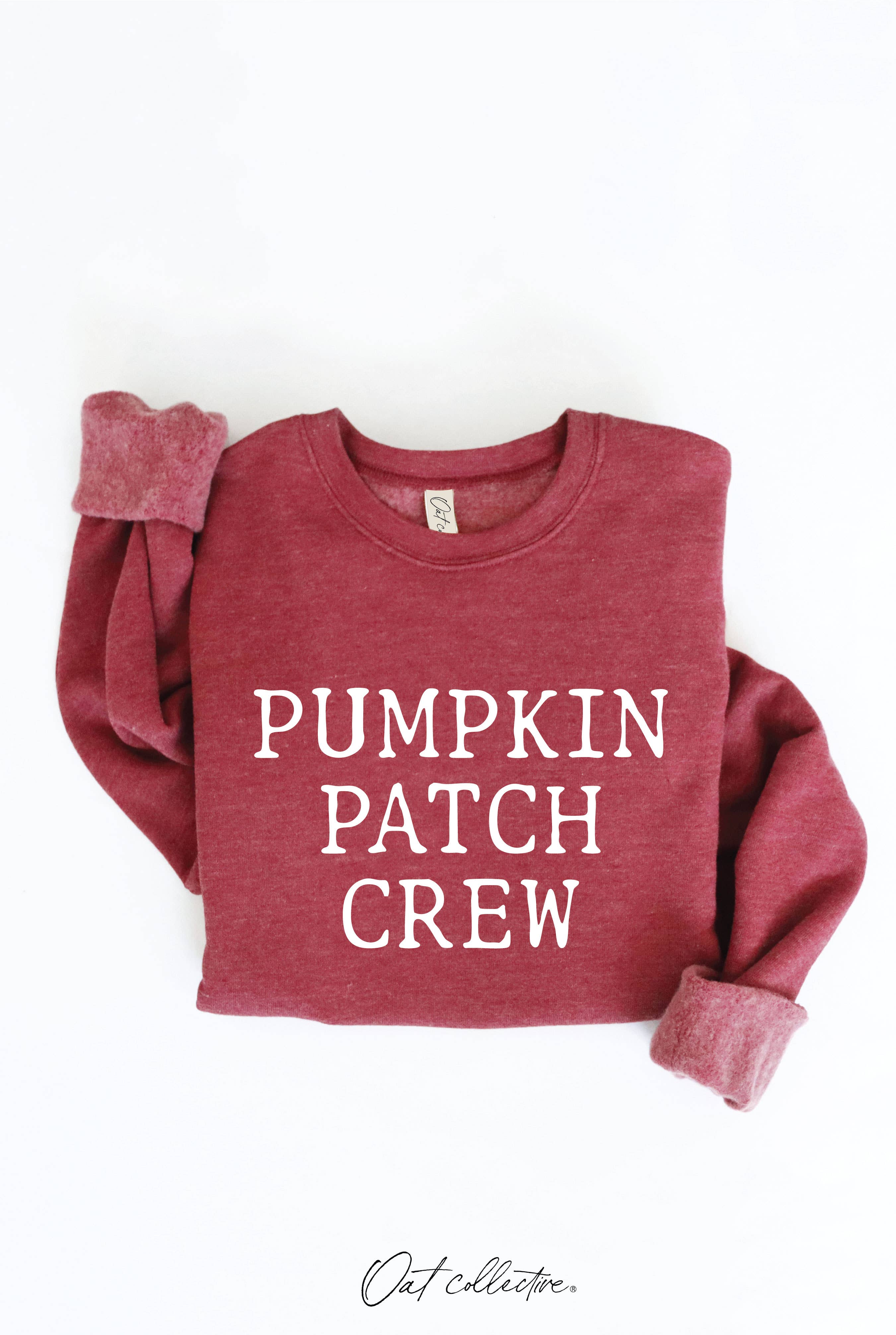 PUMPKIN PATCH CREW Graphic Sweatshirt: HEATHER DUST / M
