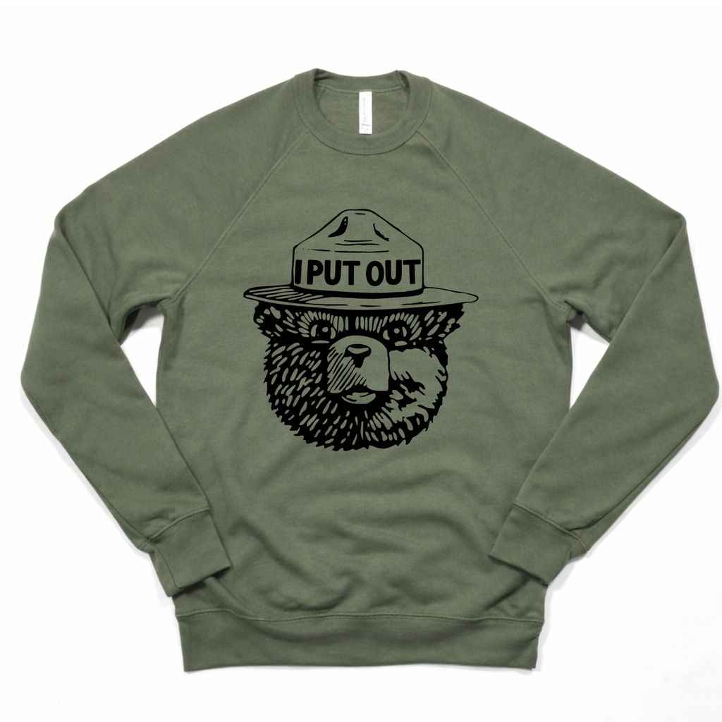 I Put Out Funny Outdoor Graphic Sweatshirt | Hoodie 206: Heather Royal / XXL / Hoodie Sweatshirt