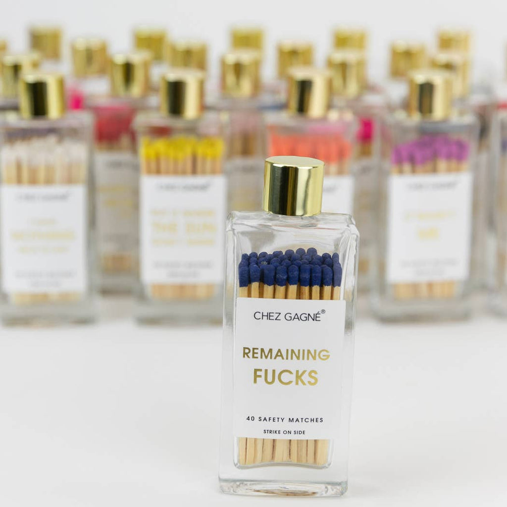 Remaining F**ks - Glass Bottle Matches