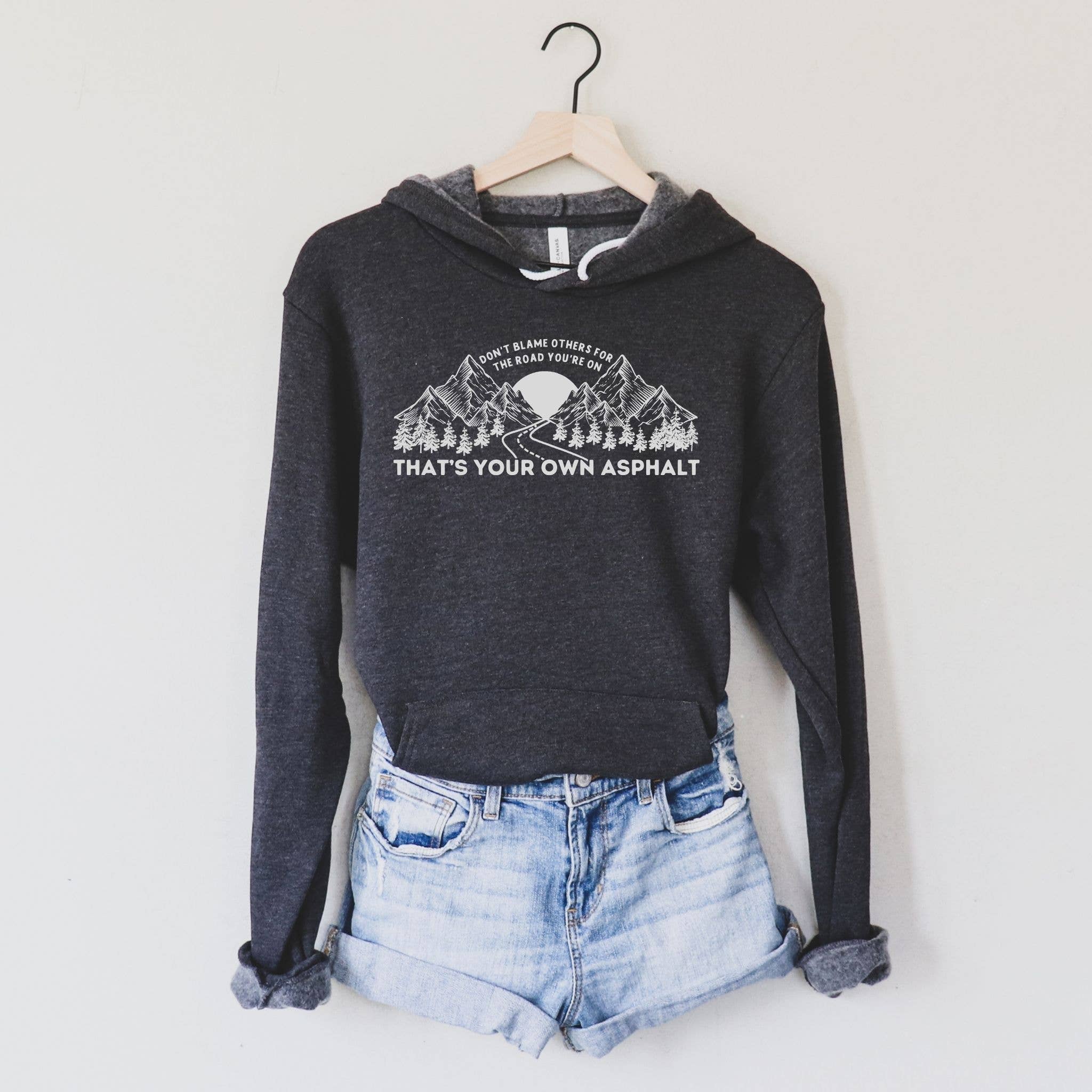 Funny Crewneck Sweatshirt | Outdoors Hoodie 052: Heather Royal / L / Hoodie Sweatshirt