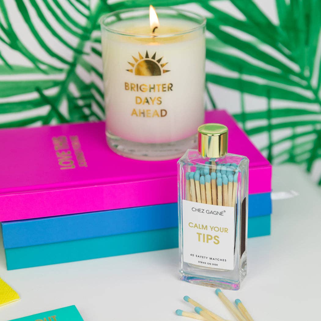 Calm Your Tips - Glass Bottle Matches