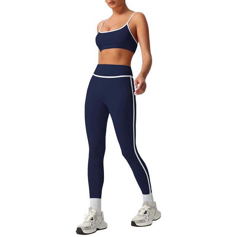 Built-In Pads Bra&High-Waisted Leggings 2-Piece Active set