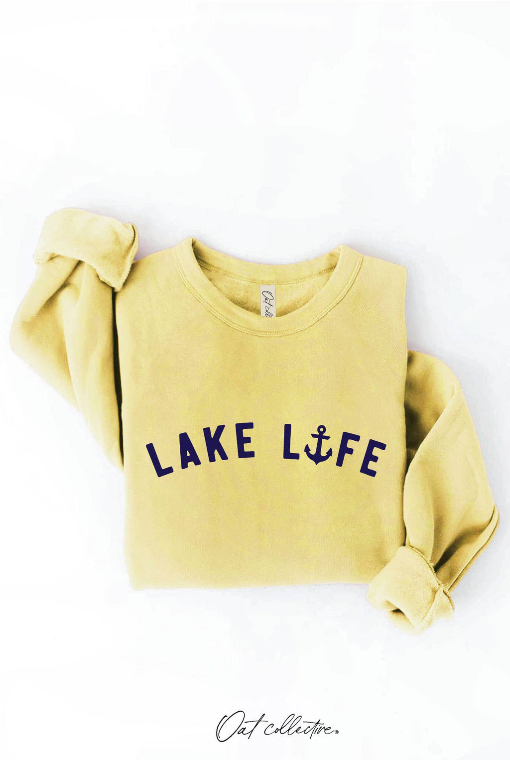 LAKE LIFE Graphic Sweatshirt: DARK H.SAGE / XL