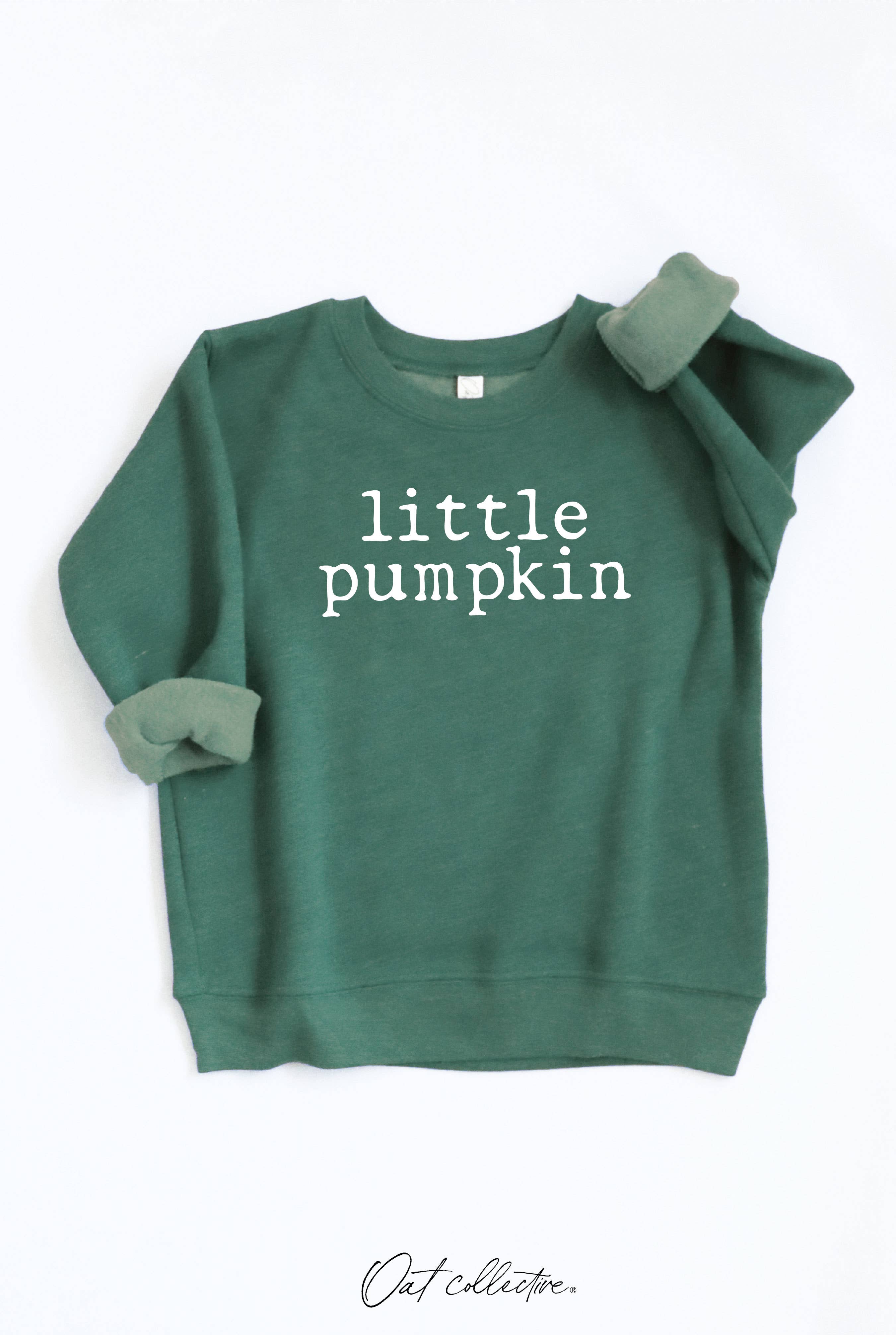 LITTLE PUMPKIN Toddler Graphic Sweatshirt: AUTUMN LEAF / 4T