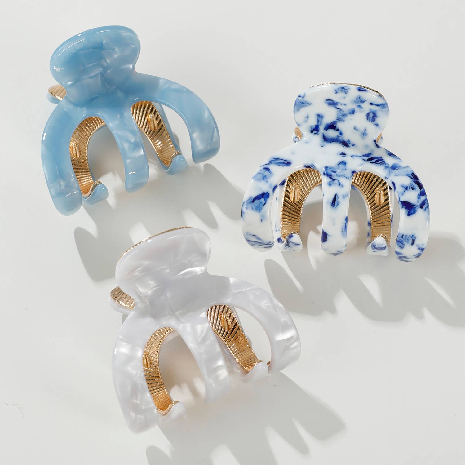 Jade Coastal Octopus Metal Claw Clip - Small: Assorted