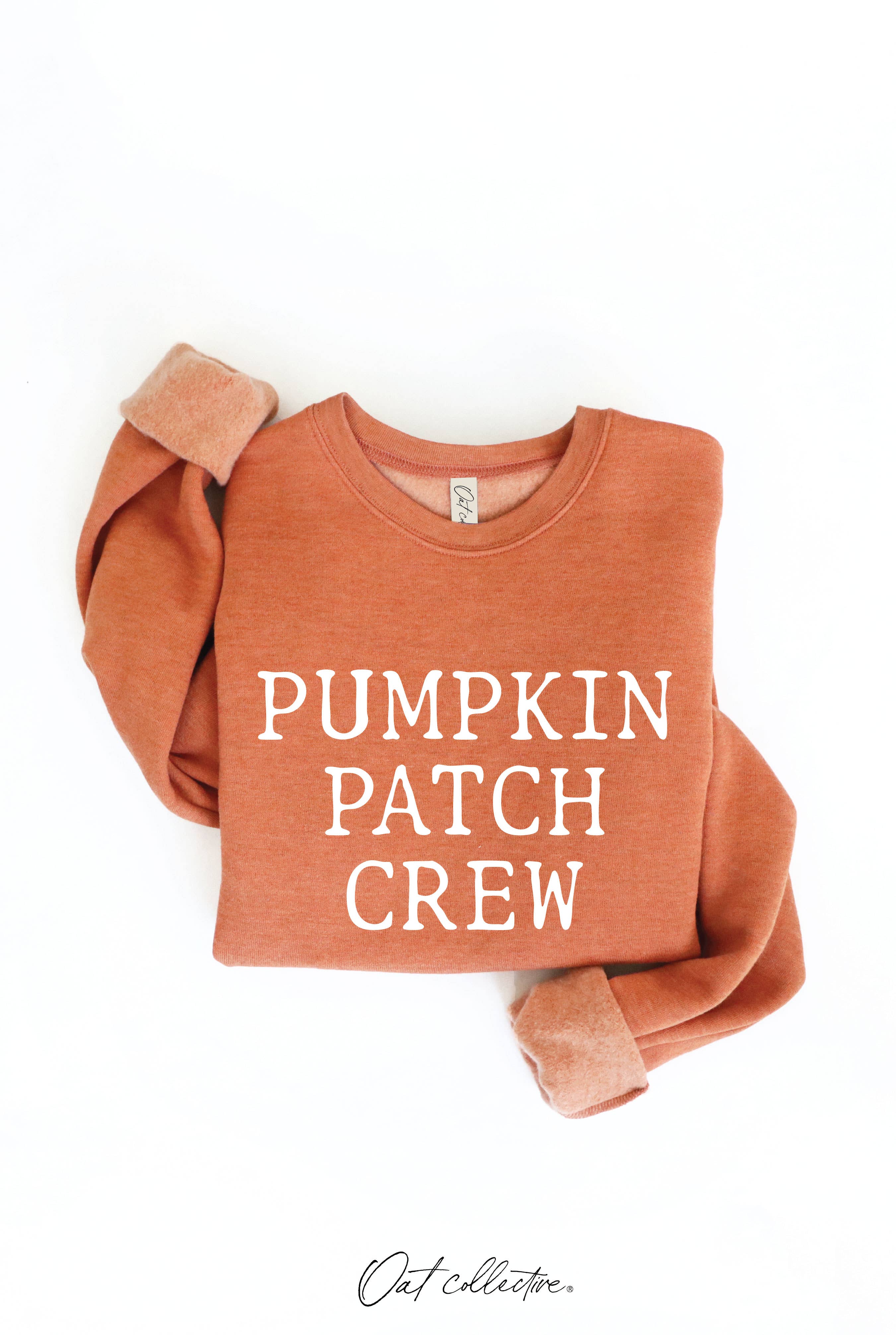 PUMPKIN PATCH CREW Graphic Sweatshirt: HEATHER DUST / M