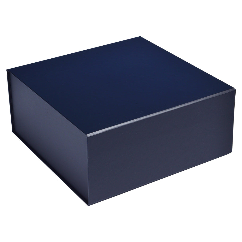 10" X 10" X 4.5" Collapsible Gift Box w/Magnetic Square Flap Lid: Black / 1
