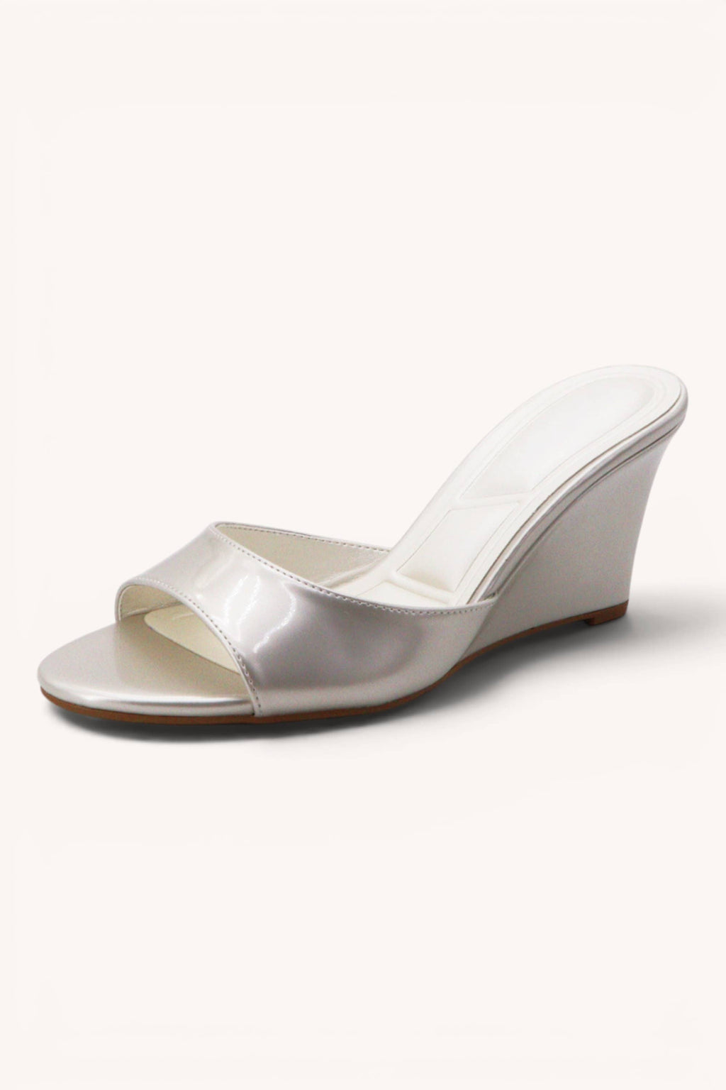 ZONE-10 Sleek Wedge Mule Sandals Trendy Open Toe Heels: BLACK PU / A12