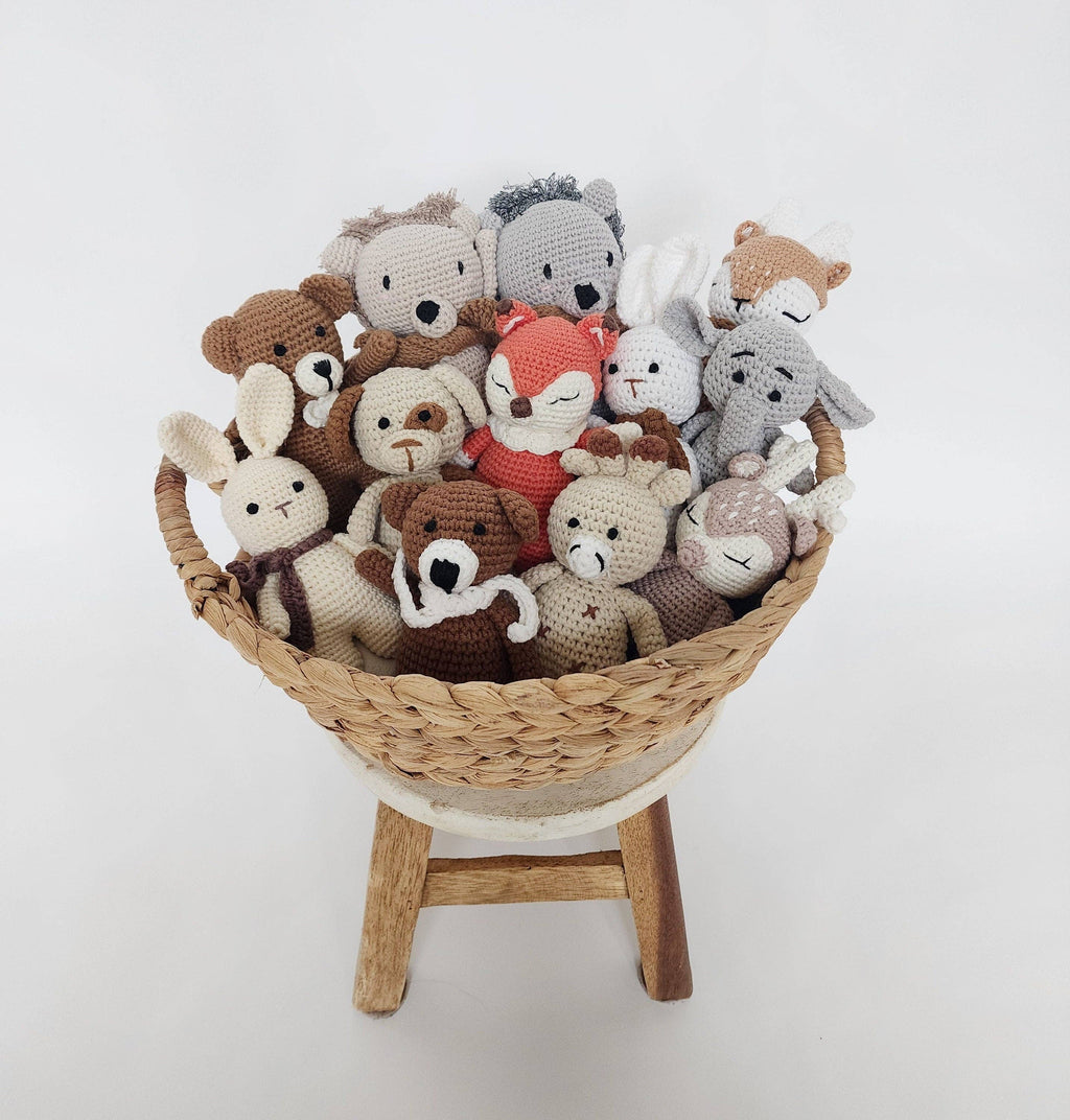 Mini Crochet Animals: Mini deer TAN