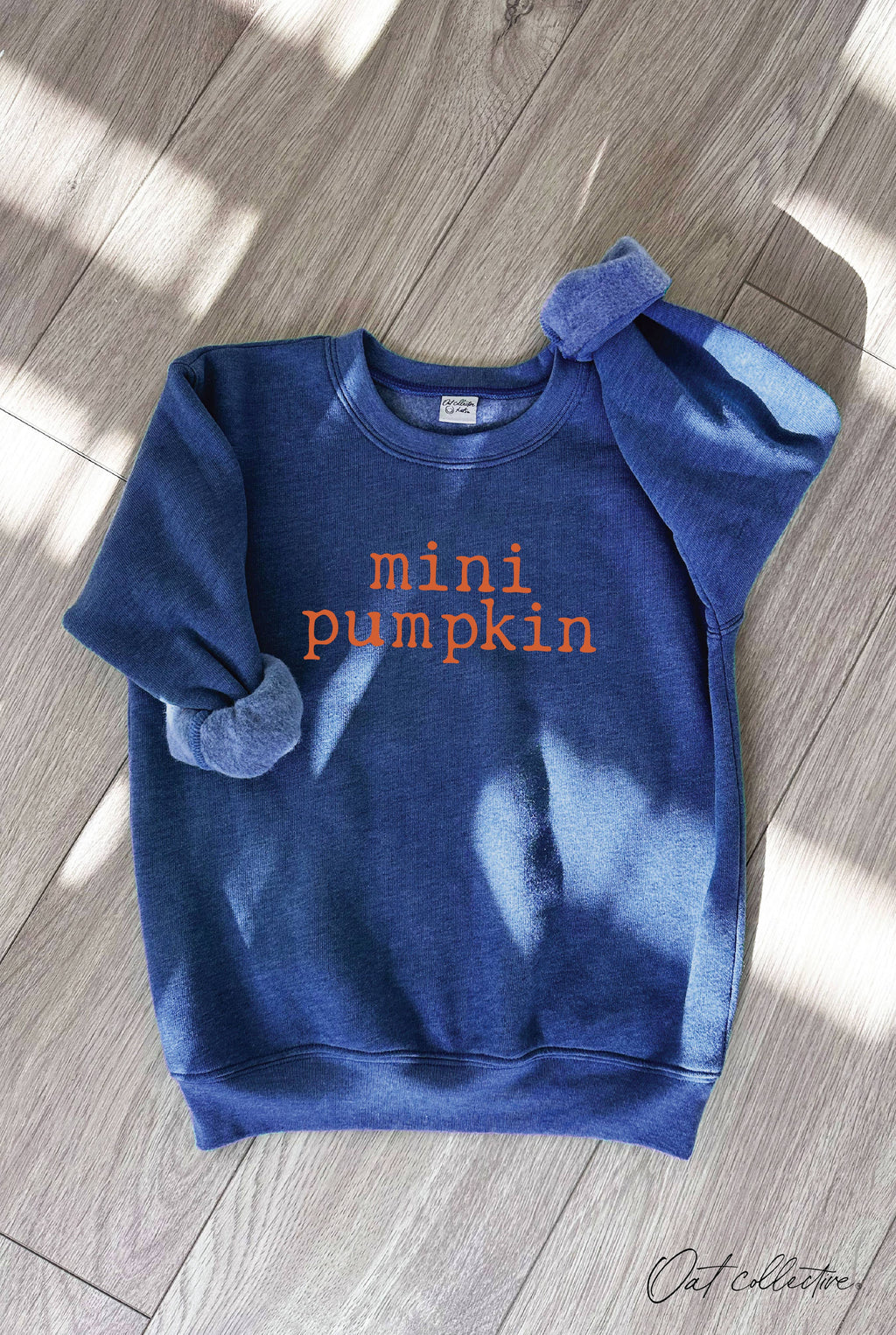 MINI PUMPKIN Youth Unisex Graphic Sweatshirt: HEATHER DUST / 10/11