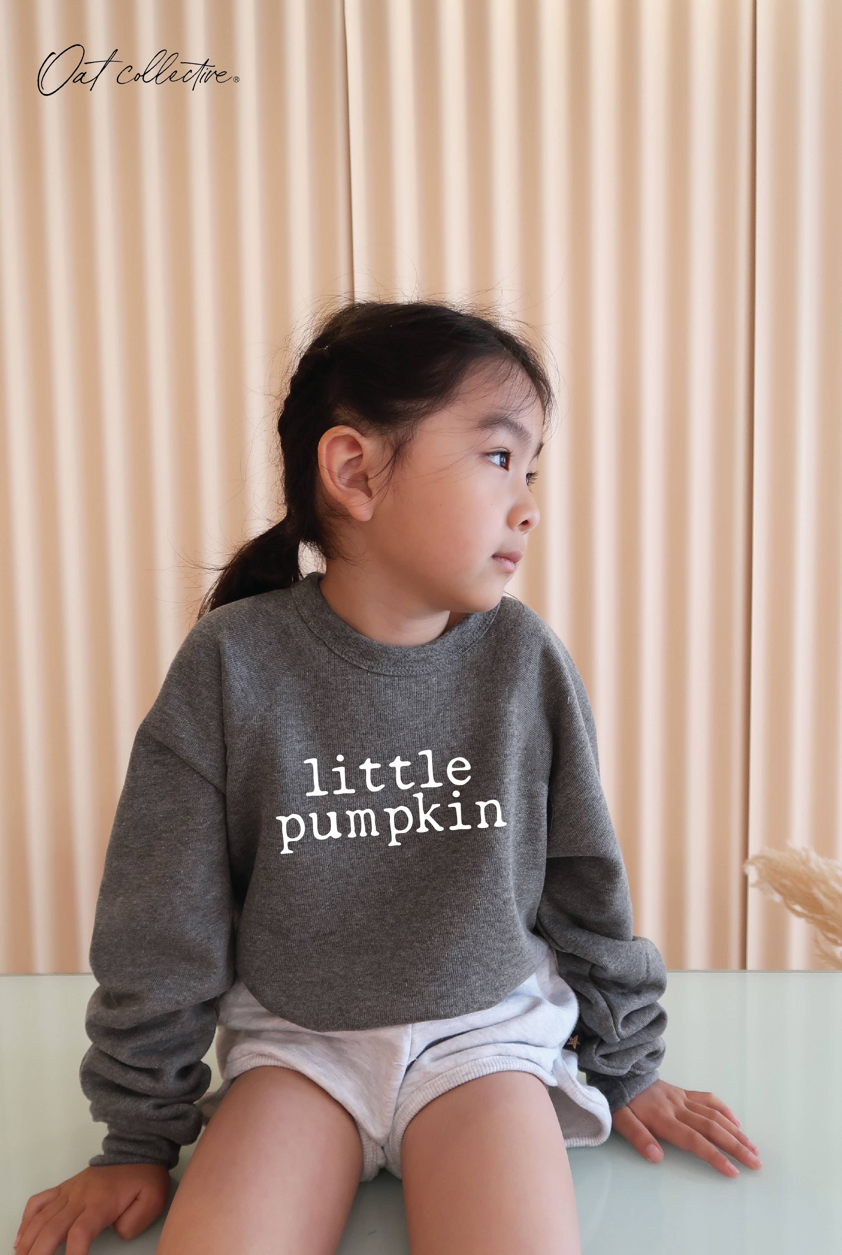 LITTLE PUMPKIN Toddler Graphic Sweatshirt: AUTUMN LEAF / 4T