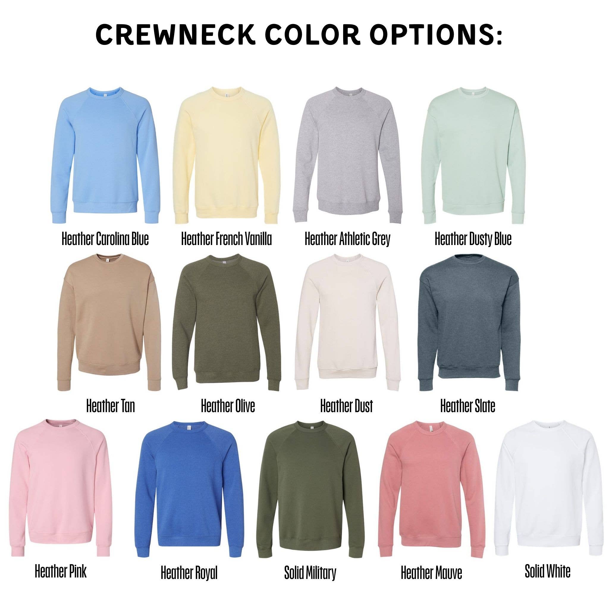 Bear “That’s Fire” Crewneck | Hoodie Sweatshirt 207: Heather Olive / L / Crewneck Sweatshirt