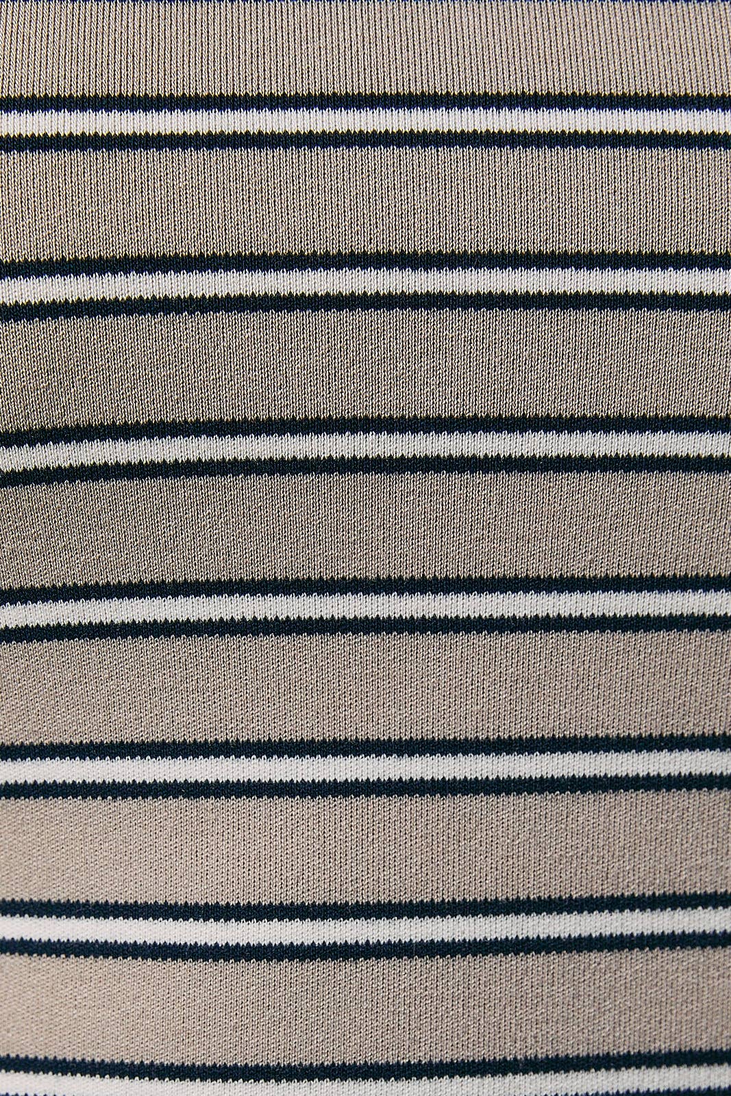 MID WAISTED WIDE LEG STRIPED PANTS: MAUVE-BROWN STRIPE / L