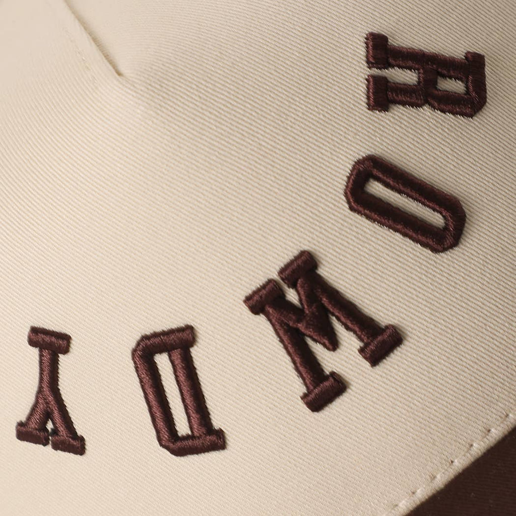 ROWDY Upside Down Embroidered Two-Tone Trucker Hat