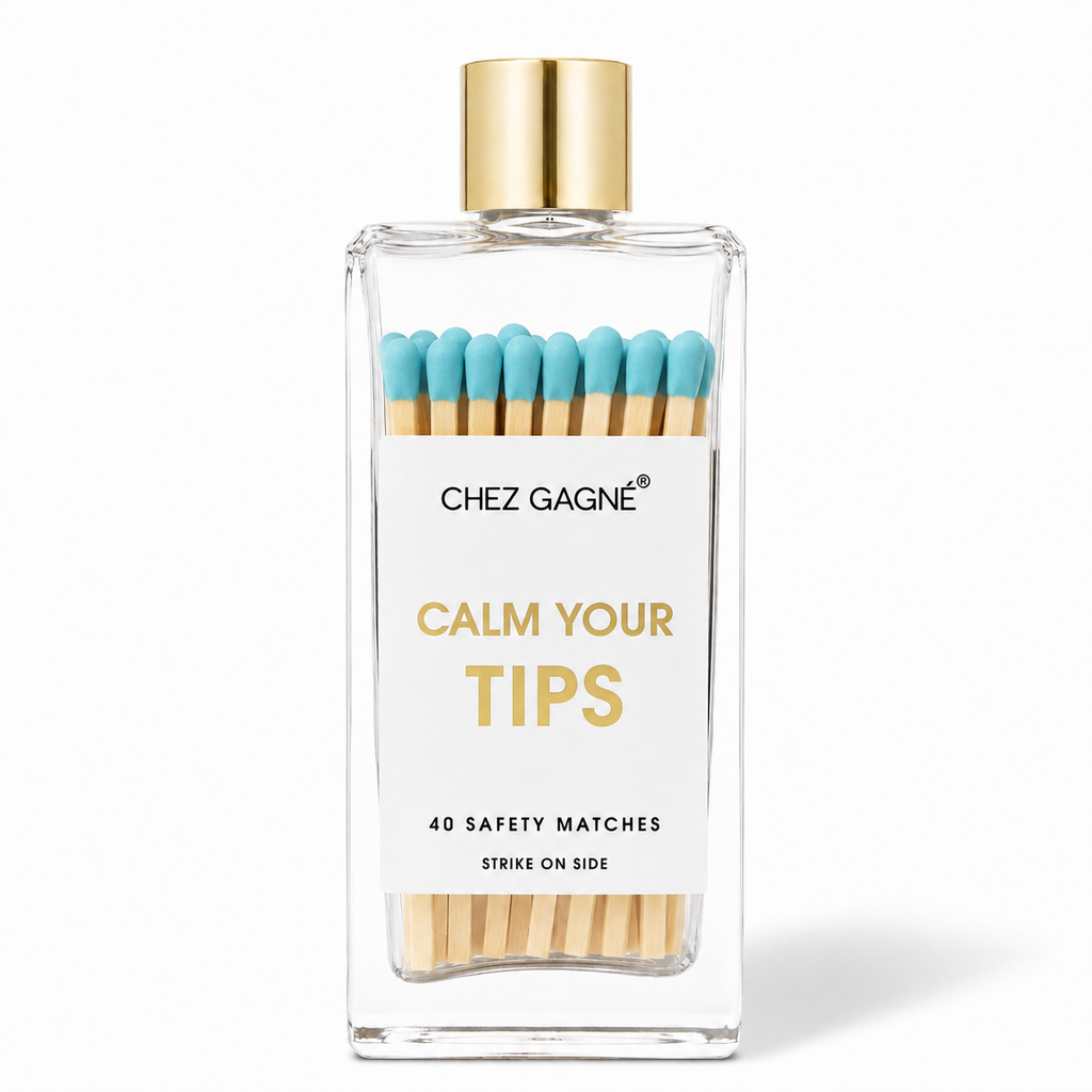 Calm Your Tips - Glass Bottle Matches