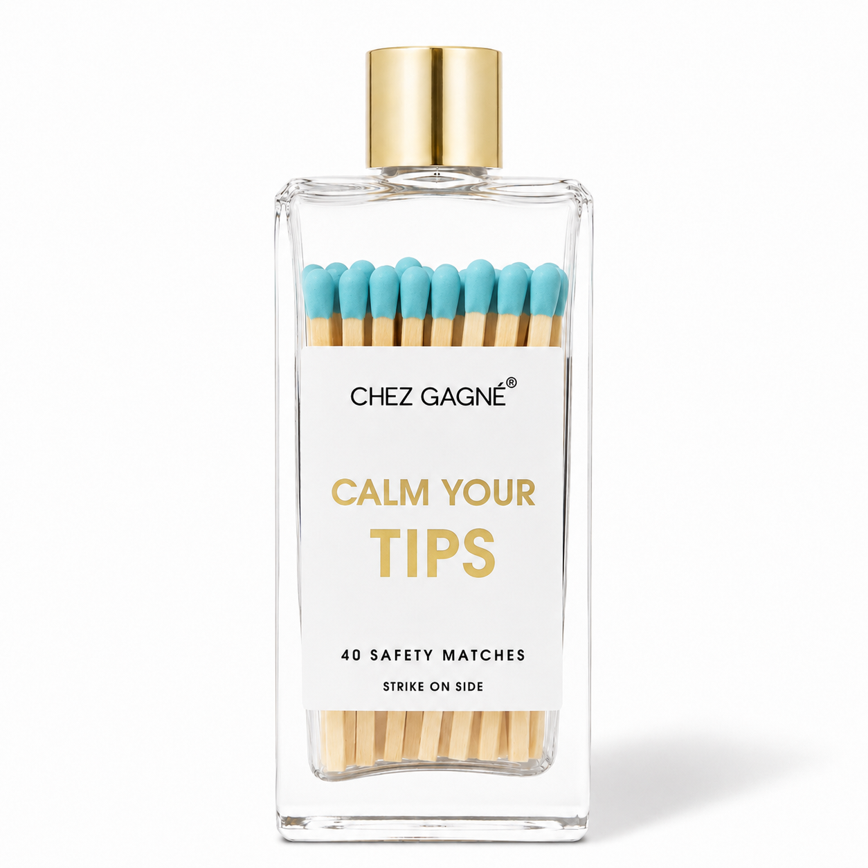 Calm Your Tips - Glass Bottle Matches
