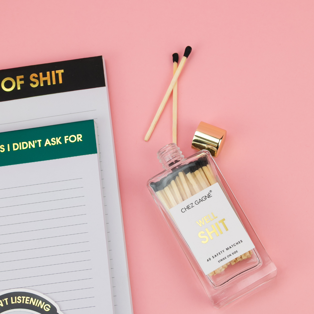 Well, Shit - Glass Bottle Matches