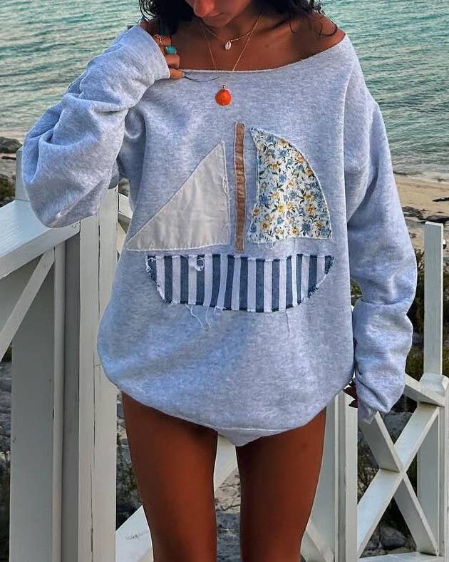 Sail Away Long Sleeve Top