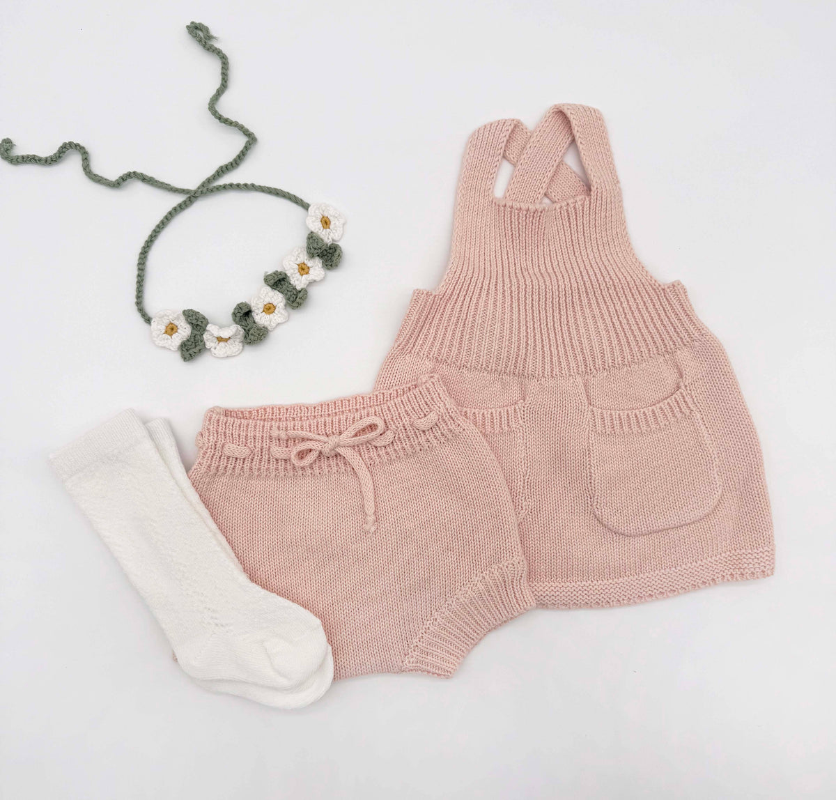 Olivia Knitted Dress 4pc Set: 18-24m