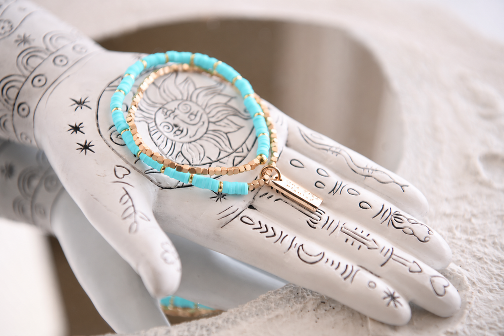 Twilight Double Wrap Bracelet : Blue
