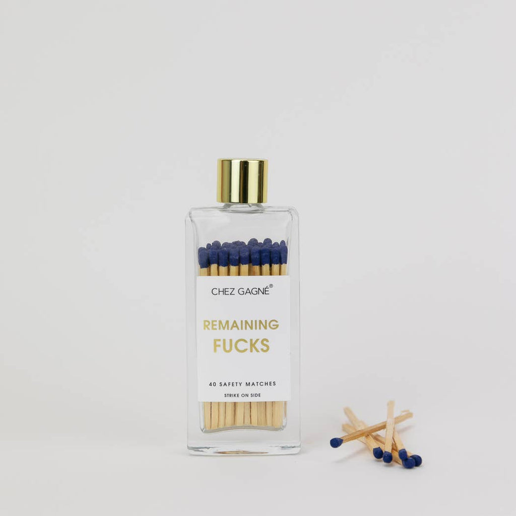 Remaining F**ks - Glass Bottle Matches