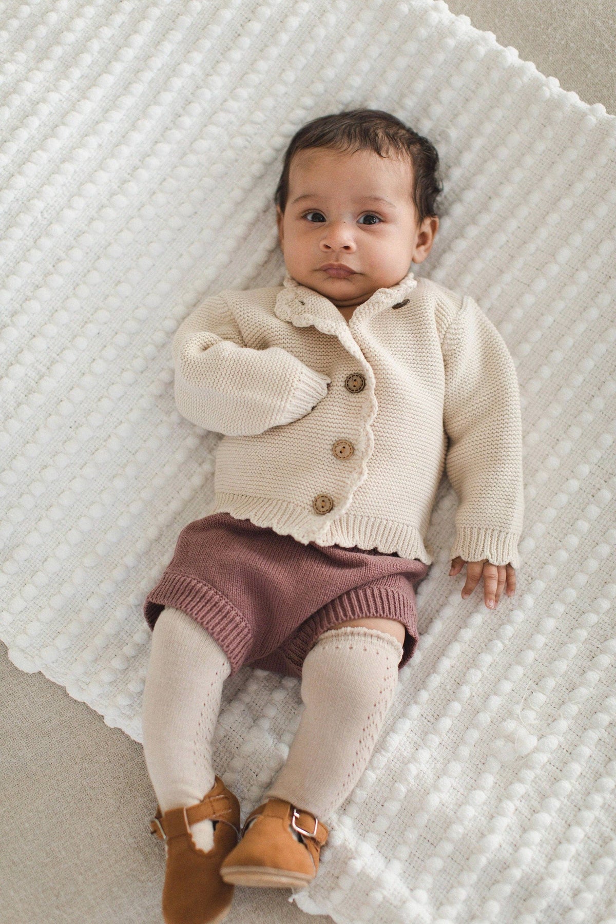 Baby Sophia Sweater: Sage / 0-3 months