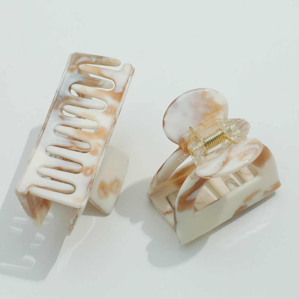 Calacatta Gold S/M - Assorted Claw Clips: Assorted