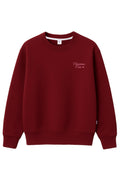Adult sweatshirt burgundy Christmas crew: M/L